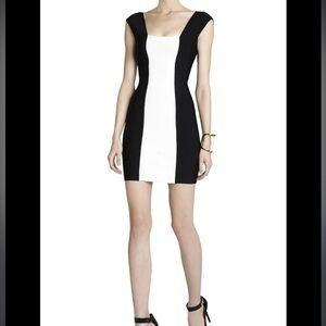 BCBG MaxAzria black combo dress - size S